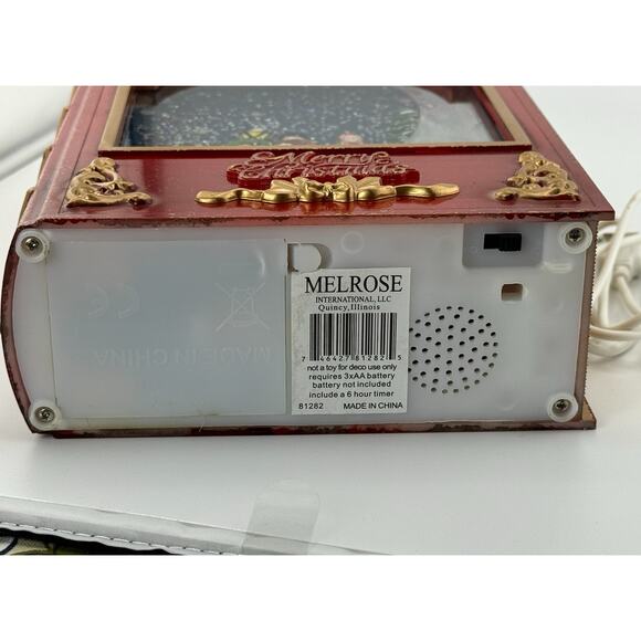 Christmas Snow Globe Red Book Glittering Lantern Swirling Christmas Decor 269.99 - Picture 10 of 15